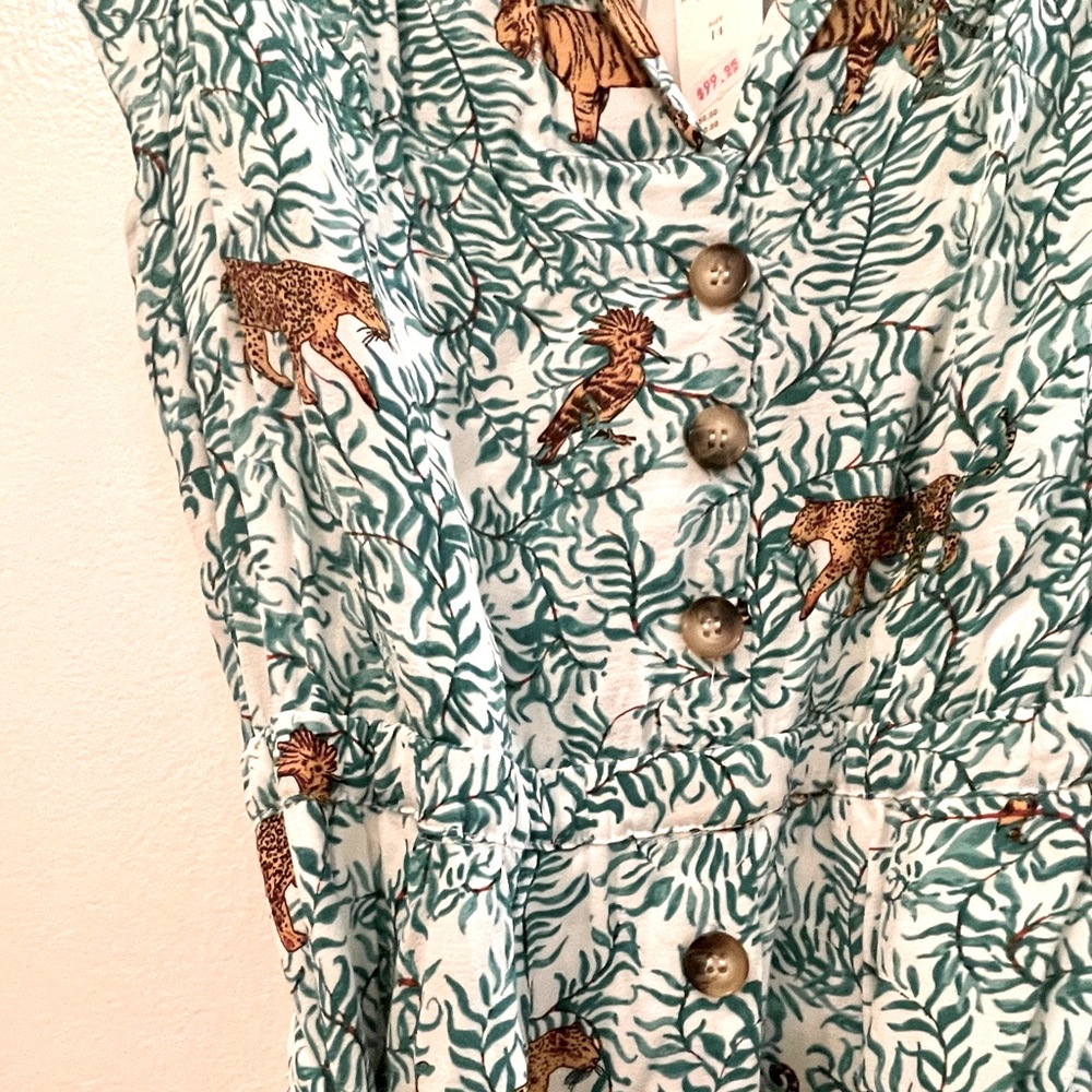 ANTHROPOLOGIE Maeve tiger dress NWT